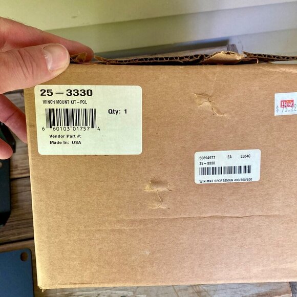 Polaris Sportsman 500/800 ATV Winch Mount Kit Bracket 25-3330 NEW - Picture 7 of 8